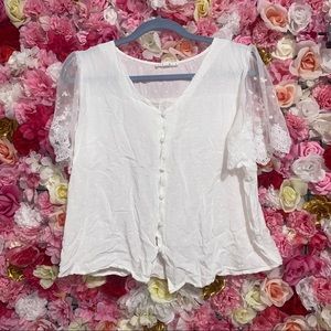 Large white blouse